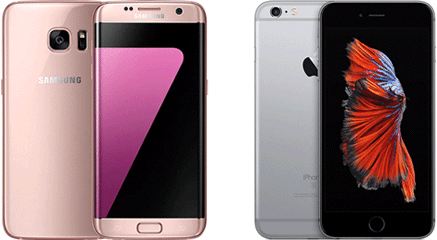 Samsung Galaxy S7 versus Apple iPhone 6s